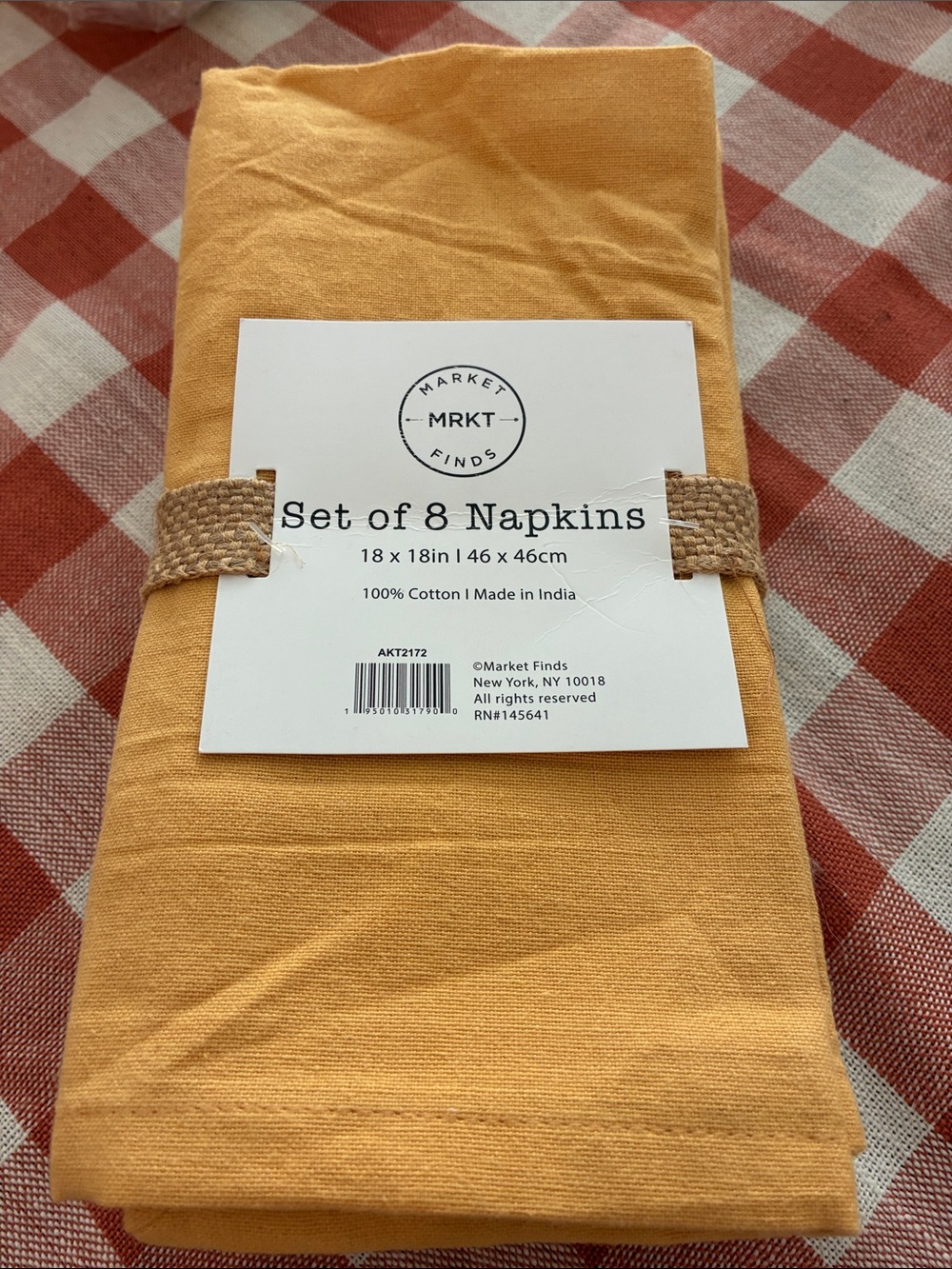 Set of 8 Napkins Mustark